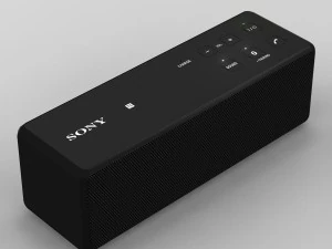 sony srs-x33 black bluetooth portable speaker 3D Model