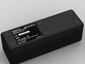 sony srs-x33 black bluetooth portable speaker 3D Model