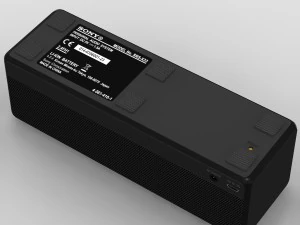 sony srs-x33 black bluetooth portable speaker 3D Model