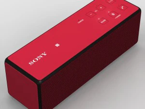 sony srs-x33 red bluetooth portable speaker 3D Model