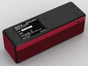 sony srs-x33 red bluetooth portable speaker 3D Model