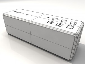 sony srs-x33 red bluetooth portable speaker 3D Model