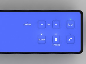 sony srs-x33 blue bluetooth portable speaker Modello 3D