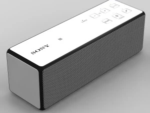 sony srs-x33 white bluetooth portable speaker 3D Model