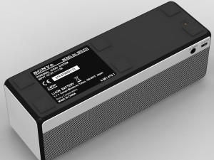 sony srs-x33 white bluetooth portable speaker 3Dモデル
