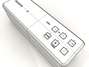sony srs-x33 white bluetooth portable speaker 3Dモデル