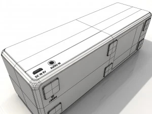 sony srs-x33 white bluetooth portable speaker 3D Model