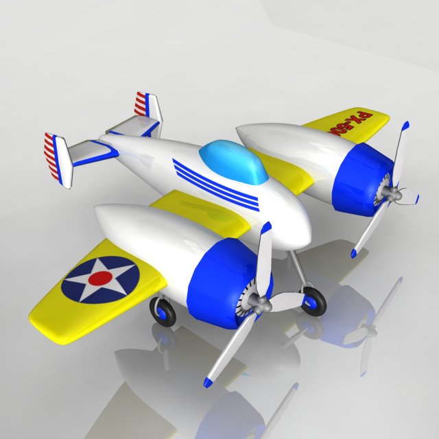 toy plane px-500 3D Модель .c4d .max .obj .3ds .fbx .stl .blend