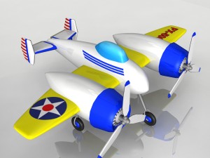 toy plane px-500 3D Model