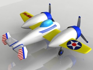 toy plane px-500 3D Модель