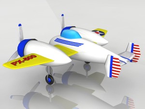 toy plane px-500 3D Модель