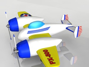 toy plane px-500 3D Модель