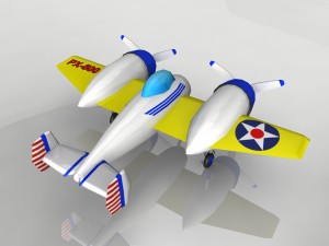 toy plane px-500 3D Модель