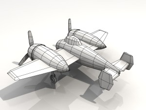 toy plane px-500 3D Модель