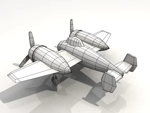toy plane px-500 3D Model