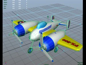 toy plane px-500 3D Model