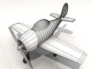 toy plane yat-523 Modello 3D