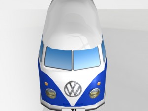 toy car volkswagen transporter t1 3D Model