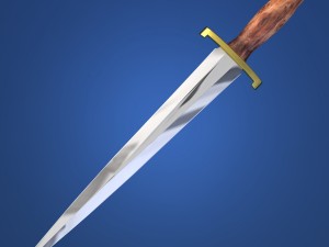 dagger arkansas toothpick Modelo 3D
