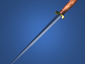 dagger arkansas toothpick 3D Model