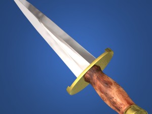 dagger arkansas toothpick 3D Model