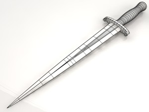 dagger arkansas toothpick 3D Model