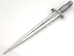 dagger arkansas toothpick 3D Model