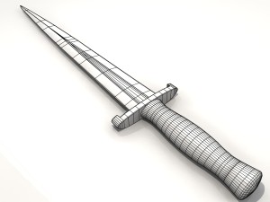 dagger arkansas toothpick 3D Model