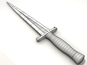 dagger arkansas toothpick 3D Model
