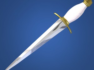 dagger arkansas toothpick 3D 모델
