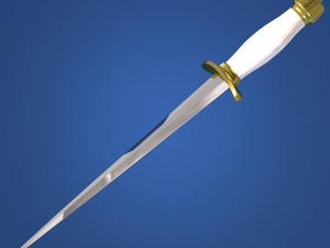 dagger arkansas toothpick Model 3D