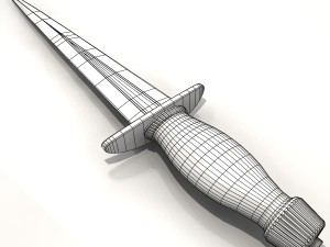 dagger arkansas toothpick Model 3D