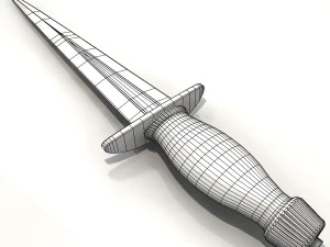dagger arkansas toothpick 3D Model