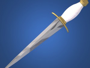 dagger arkansas toothpick Model 3D