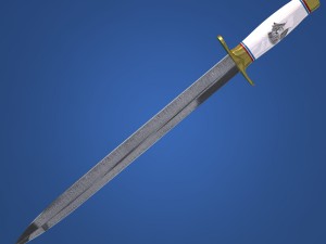 dagger arkansas toothpick Modello 3D