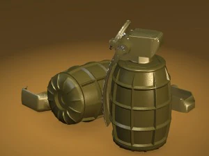 dm51 hand grenade 3D Model