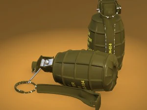 dm51 hand grenade 3D Model