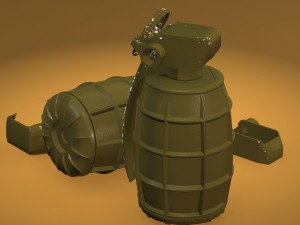 dm51 hand grenade 3D Модель