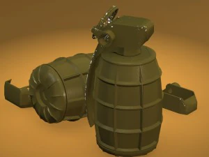 dm51 hand grenade 3D Model