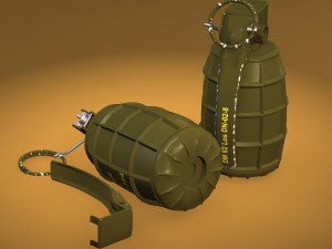 dm51 hand grenade 3D Модель