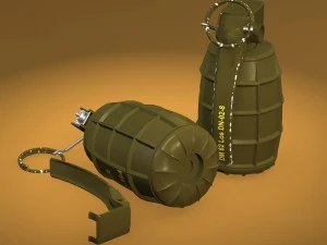 dm51 hand grenade 3D Model
