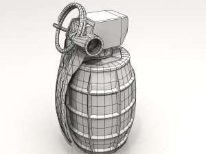 dm51 hand grenade 3D Модель