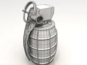 dm51 hand grenade 3D Model