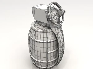 dm51 hand grenade 3D Model