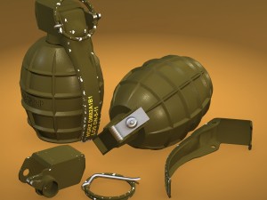 m-dn 11 hand grenade Modelo 3D