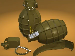 m-dn 11 hand grenade 3D Model