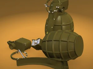 m-dn 11 hand grenade 3D Model