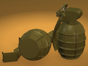 m-dn 11 hand grenade Modelo 3D