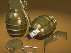 m-dn 11 hand grenade Modelo 3D