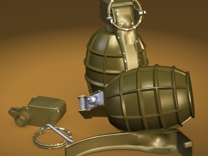 m-dn 11 hand grenade Modelo 3D